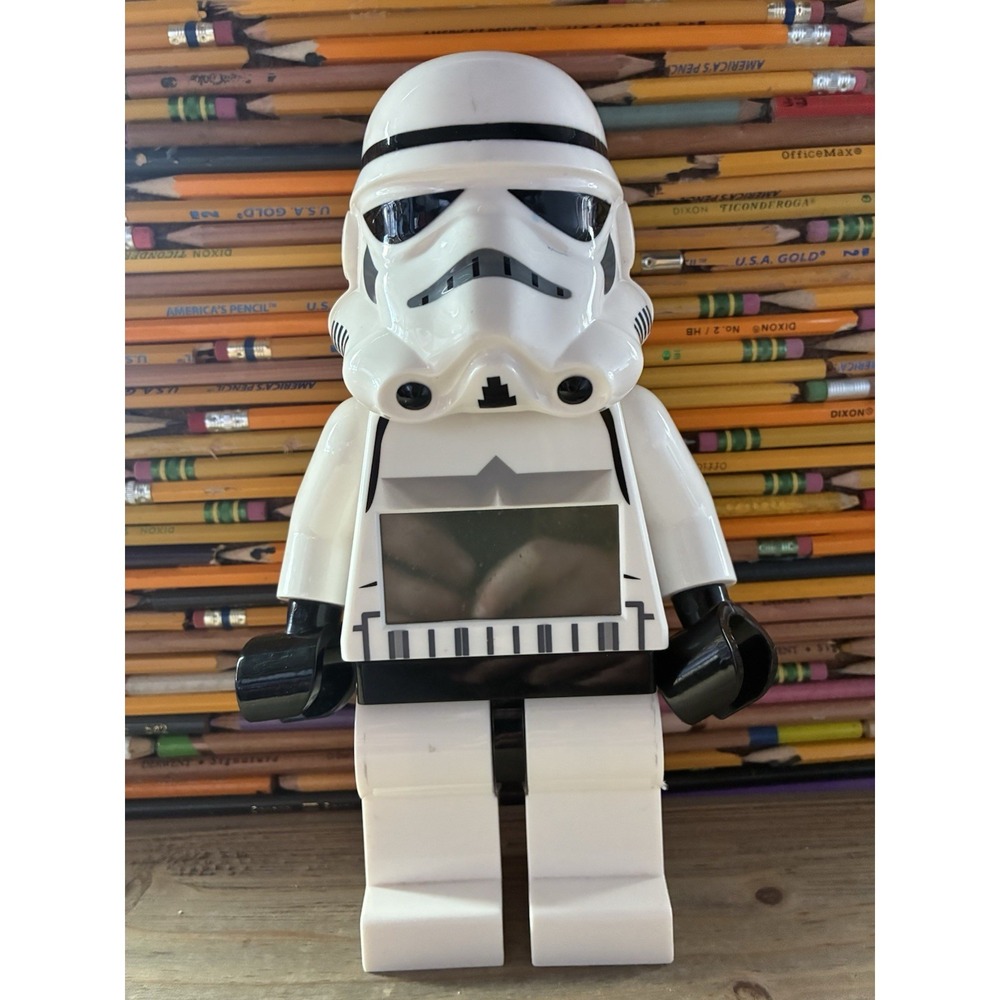 Lego Star Wars Stormtrooper Alarm Clock Nerdy (Needs Batteries)